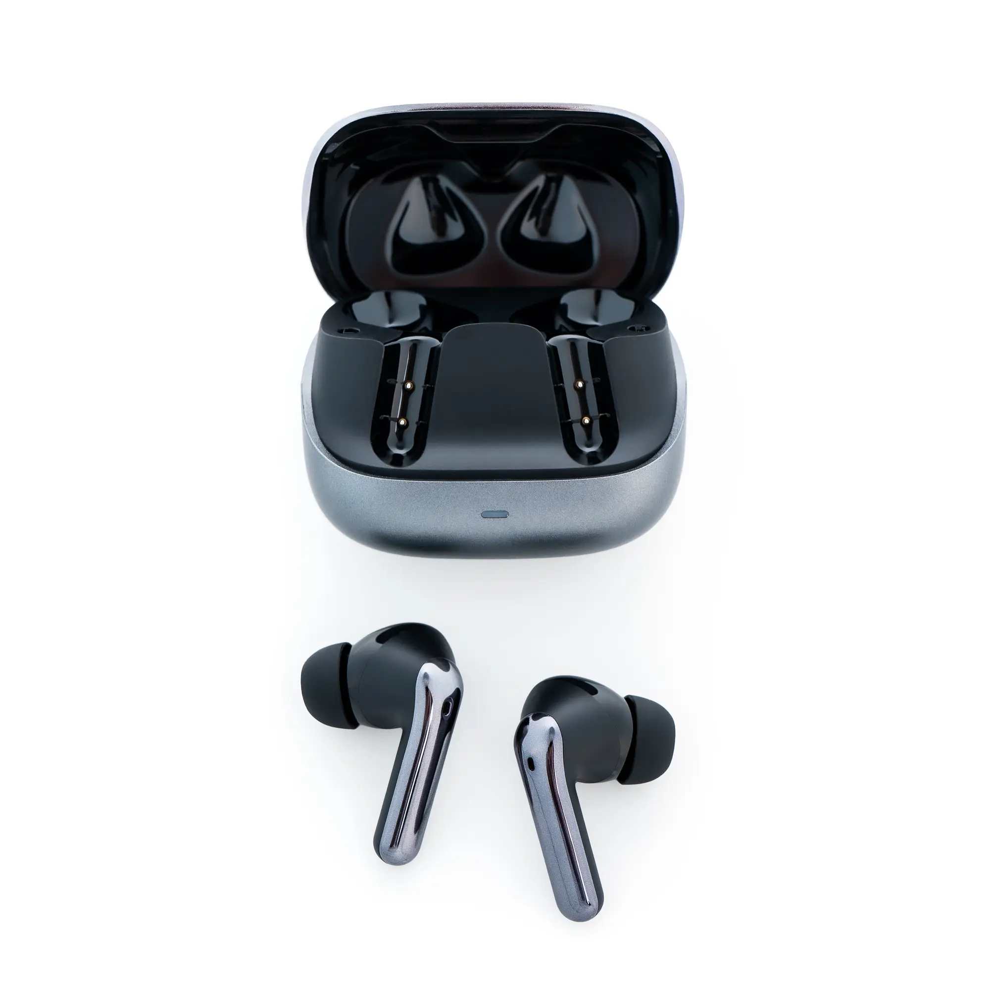 Słuchawki Nazumi Earbuds 3 PRO i otwarte etui